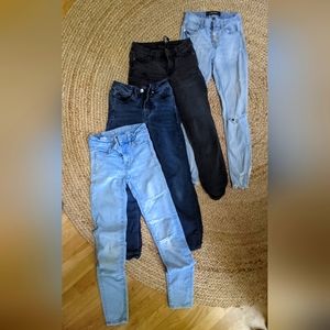 Bundle of 4 jeans